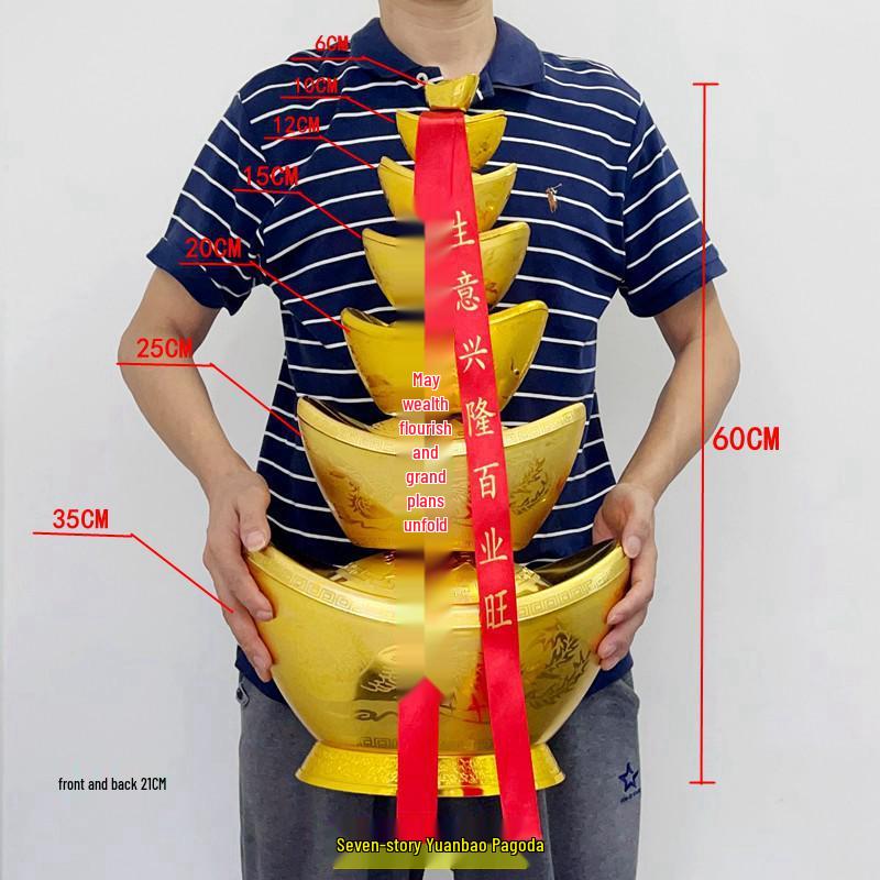 Lingots Dorés Décorations Festives - Ornements Trésors du Festival du Printemps