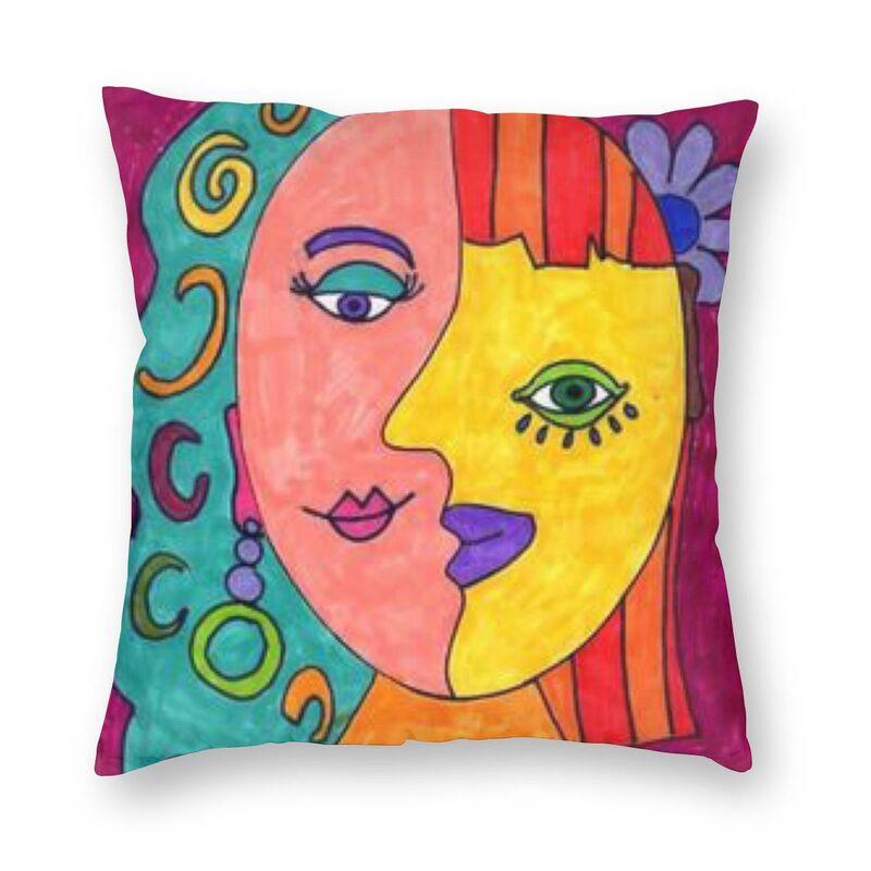 Pablo Picasso Slavný Obraz Čtvercový Povlak na Polštář Dekorační Guernica Dámy Abstraktní Umění Povlak na Polštář Do Obývacího Pokoje Pohovka Moda