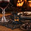 Three-dimensional Halloween Ornament Decoration, Ghost Face Tree Stump Lantern, LED Resin Spooky Decor Glowing Pumpkin Decor, Festival Atmosphere