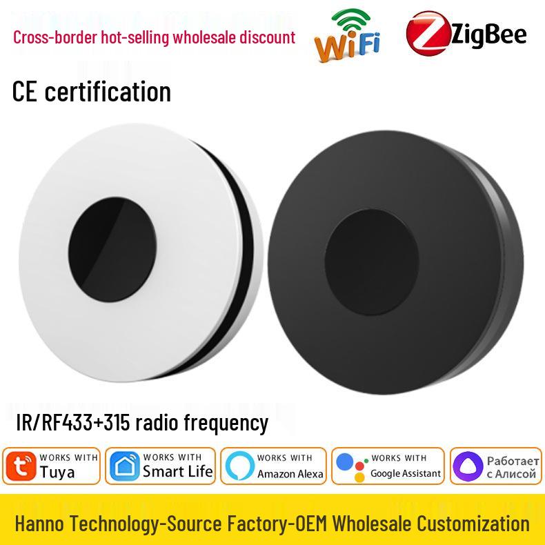 Tuya Smart WiFi Инфракрасный пульт дистанционного управления для голосового управления шторами и кондиционером Tuya WiFi Infrared Remote Control White