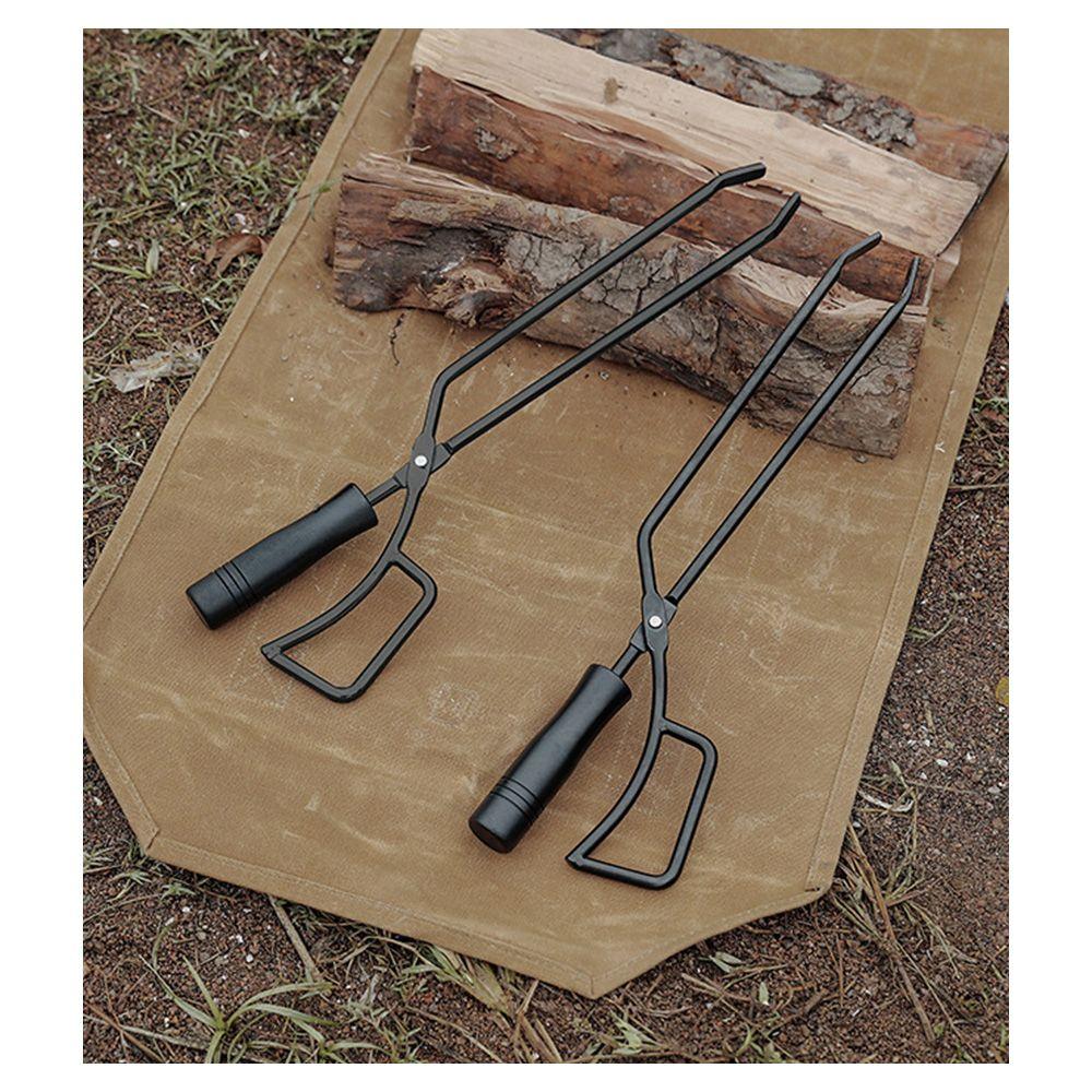 

Открытый барбекю Кемпинг Противоожоговой зажим для угля Щипцы для огня Зажим для угля