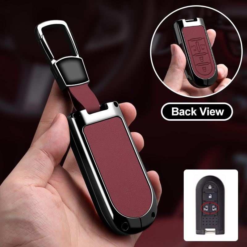 Metal Car Key Case Cover Shell Fob For Toyota Roomy Tank Passo Roomie For Daihatsu La600S La610S La150S Canvas Tanto Move