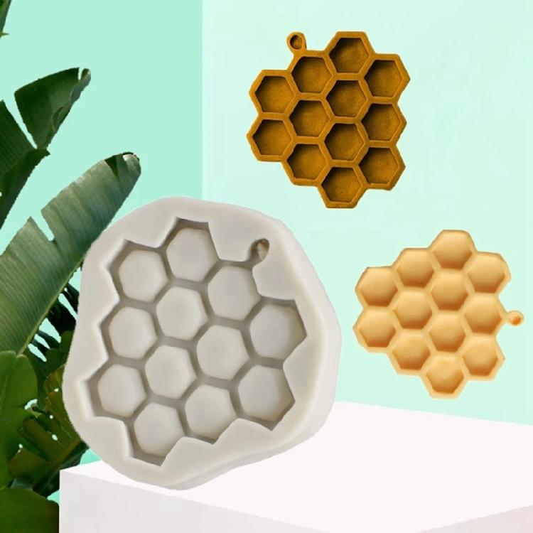 Honeycomb Shaped 3D Soap Moulds Silicone Bee Hive Moulds Homemade Baking Gadgets