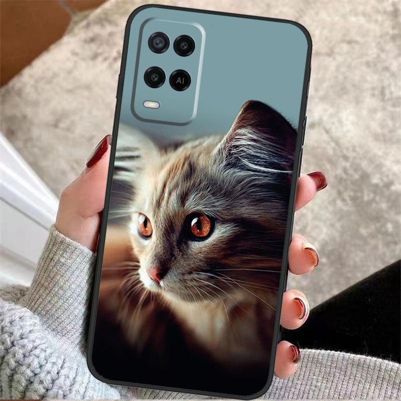 Kitted Cats Cute Case For Oppo A38 A74 A94 A54 A18 A58 A78 A98 A80 A60 A40 A96 A76 A16 A15 A17 A57 A77 A5 Pro