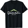 Denali Mountain Peak Elevation National Park Men Women Kids T-Shirt