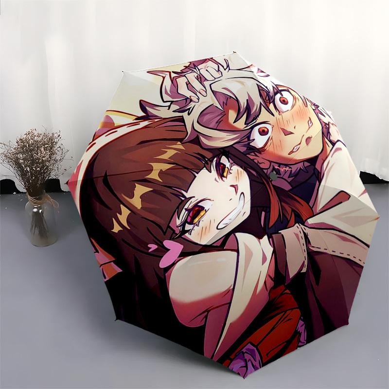 1pc Anime Characters Outdoor Umbrella - Automatic Opening/Closing - Portable 3-Fold Design - 8 Bone Iron Frame - Perfect Gift for Fans, Travelers