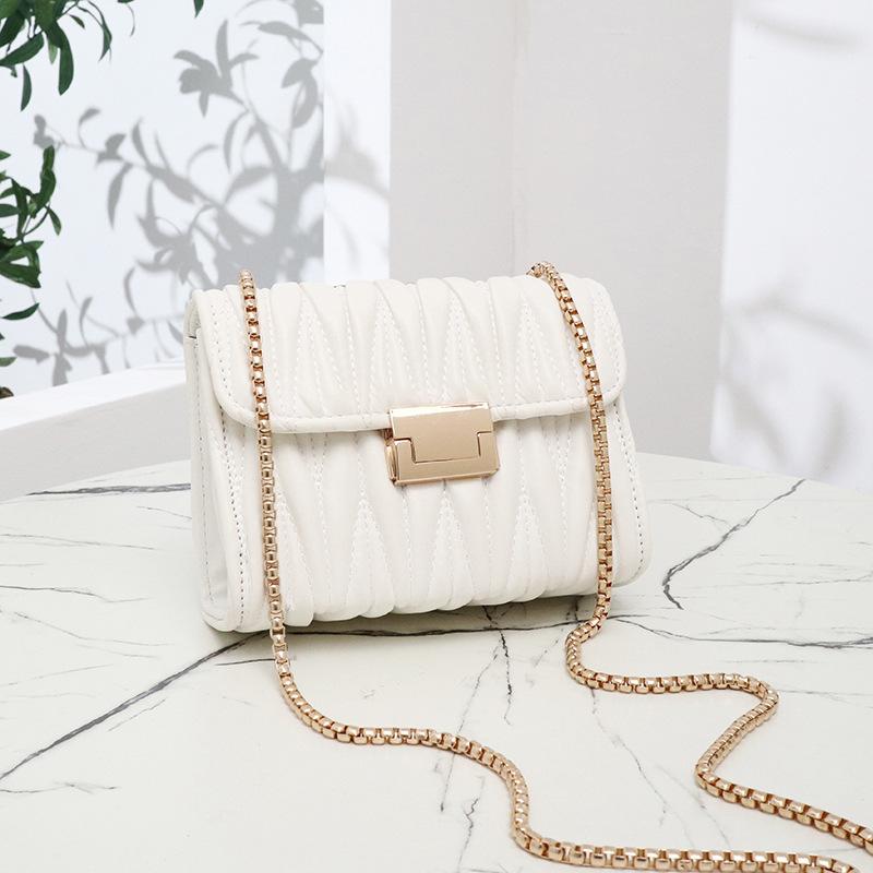 

Small bag women s bag new urban simple chain small square bag fashionable shoulder messenger bag one piece generation белый