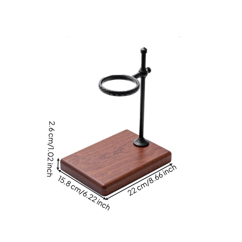 Coffee Dripper Stand with Wooden Base Minimalist Pour Over