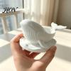 Decorative Coastal Home Decor Whale Shaped Storage Bowl, Ocean Theme Jewelry Tray for Ring Earring Necklace, Candle Holder, Succulent Planter