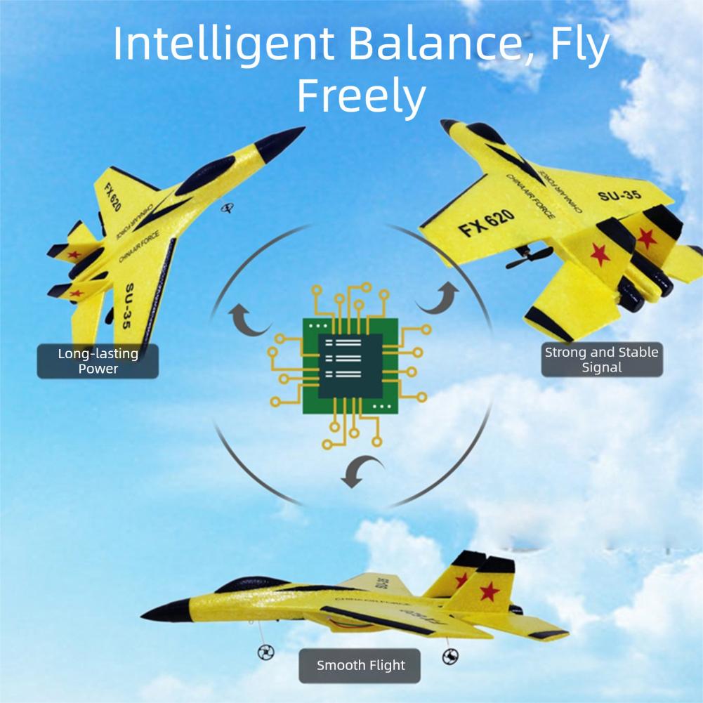 Gravity-Glider Foam Rc-Fighter Fall Resistant High Speed Flying Fighter Promotes Outdoor Fun & Hand-Eye Coordination Present