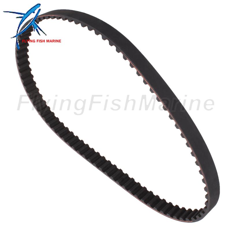 Outboard Motor 65W-46241-00 18-15135 Timing Belt for Yamaha 4-Stroke F25 F30 F40 / 57-8M0151040 831294 8M0065179 for Mercury