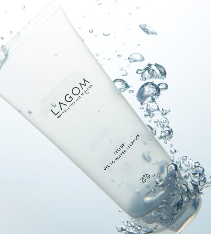 LAGOM Cellup Gel to Water Cleanser 220ml – Gentle Morning Hydrating Cleanser