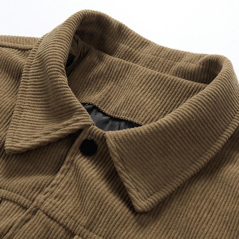 Men S Corduroy Casual Work Jacket Spring Autumn