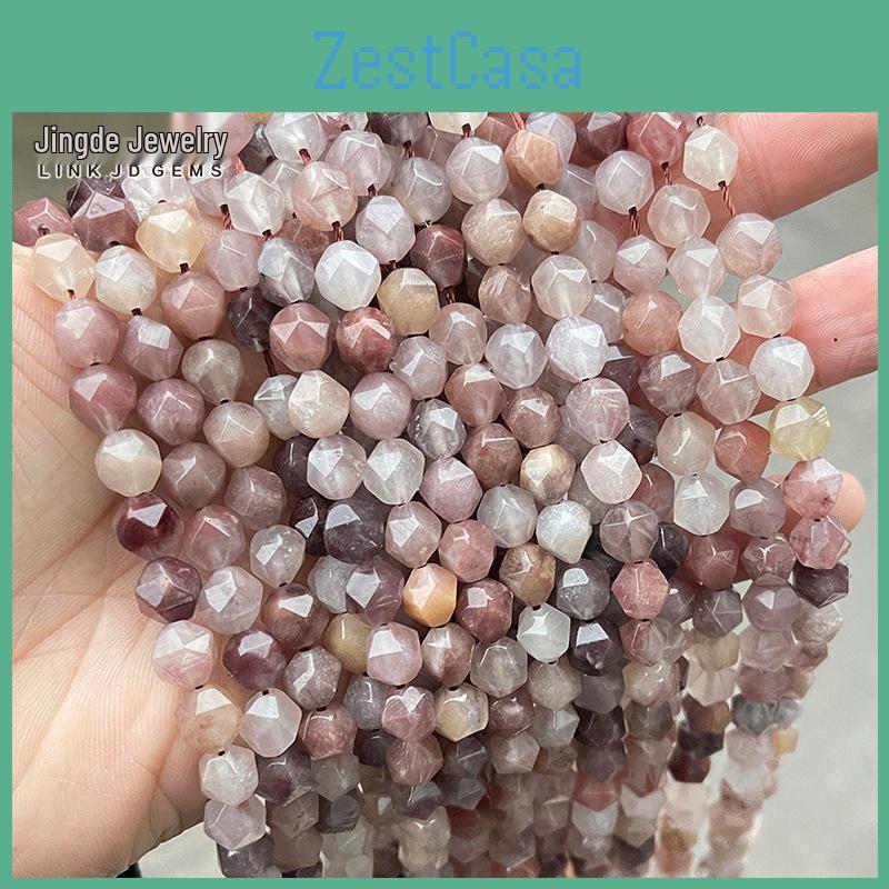 Violet Jingde Jewelry Stone Diamond Faceted Rhombus Beads For Diy Jewelry