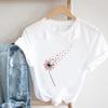Cartoon Fashion Lady Short Sleeve Sweet Love Cute Women Print Clothing Casual Clothes T Tee Top T-shirt Female Graphic T-shirt
