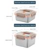Stainless Steel Food Container with Secure Lid Large Capacity Lunch Box Meal Preparation Case Crisper for Daily Use