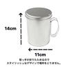 3-Piece Oil Pot Set with Lid and Strainer, Simple Stainless Steel Round Shape, Stylish 700ml, Kitchen Oil Container, Oil Pot
