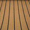 EVA Teak Decking Sheet Surfboard Boat Yacht Flooring Mat Carpet Pad (Brown & Black Strips)