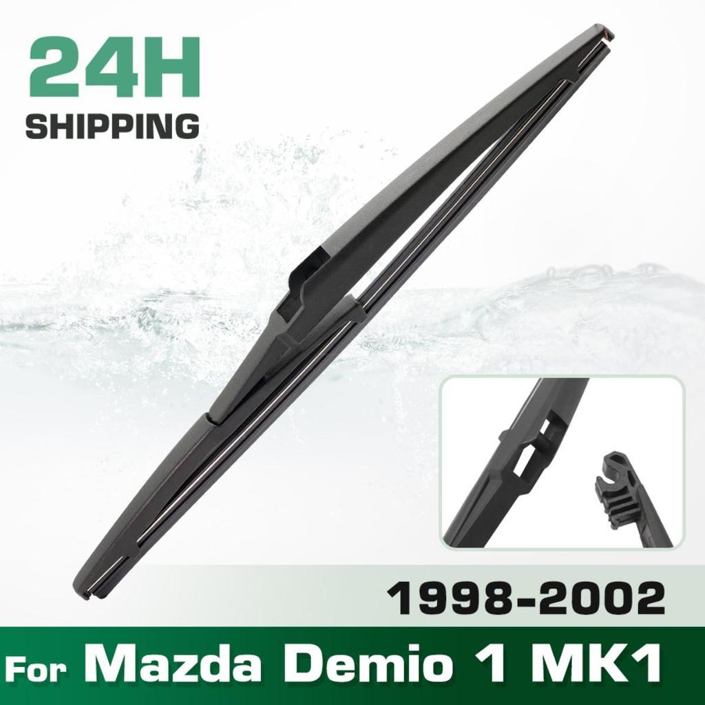 Rear Windshield Wipers Blades,Premium All-Season Wiper blades Replacement For Mazda Demio 1 MK1 1998-2002,Natural Rubber Bayonet,Easy to Install 16″