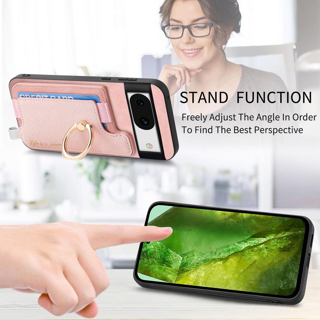 Google Pixel 10 Pro Case with Magnetic Ring & Card Holder, Compatible with Pixel 9A