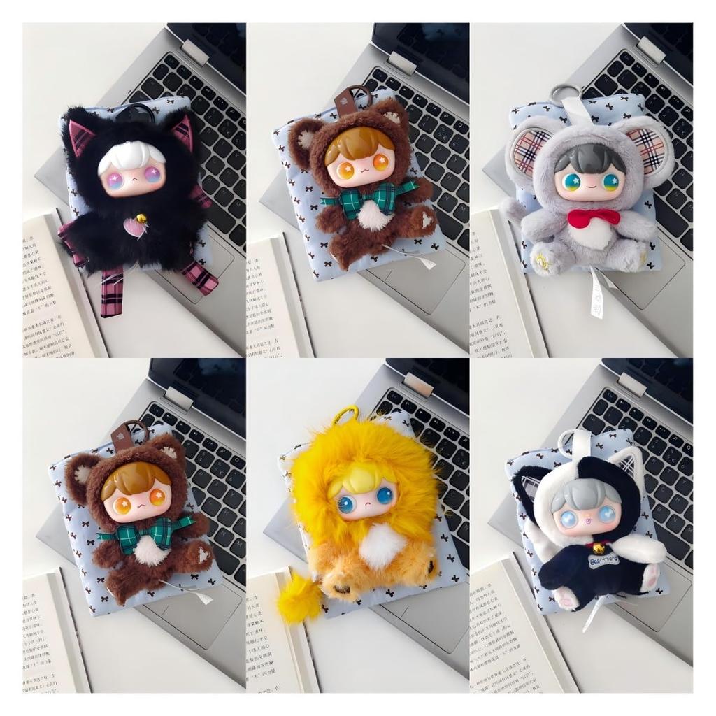 Toyraku Jukoku KOKKA Not One Animal Club Series Plush Toys, Blind Box, Moving Eyes, Fluffy Long & Short Hair, Unique Accessories, Approximately 13cm