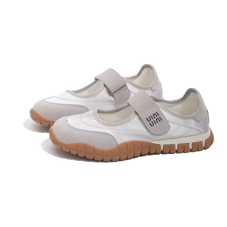 Zhao Ruth Same Mary Jane Shoes Women's 2025 Summer New Velcro Light Mouth Soft Sole Yellow College Style Shoes
