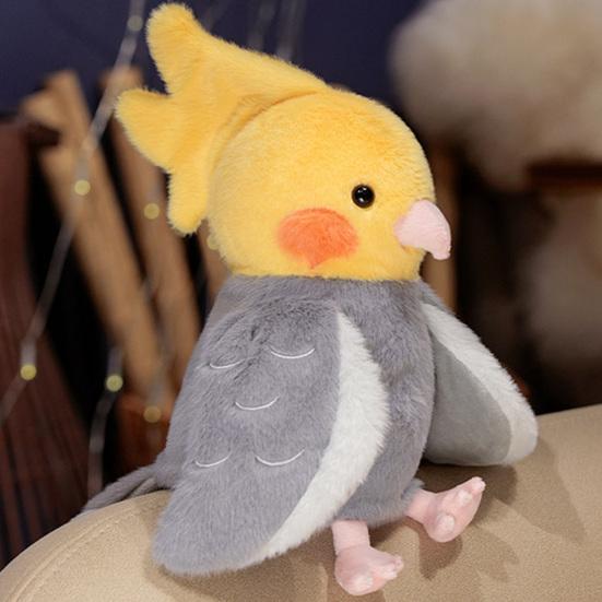 Parrot Hand Puppet Plush Toy Soft Stuffed Bird for Baby Early Education Kindergarten Cute Ventriloquist Doll for Storytelling Interactive Gift for