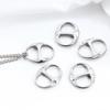 2-5Pcs Stainless Steel Pendants Oval Jewelry Connector Charms Non-fading for DIY Handmade Bracelet Necklace Findings Accessories