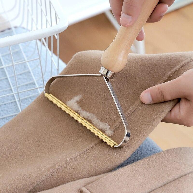 Portable Manual Lint Remover Pet Hair Remover Brush Lint Roller Sofa Clothes Cleaning Brush Tool