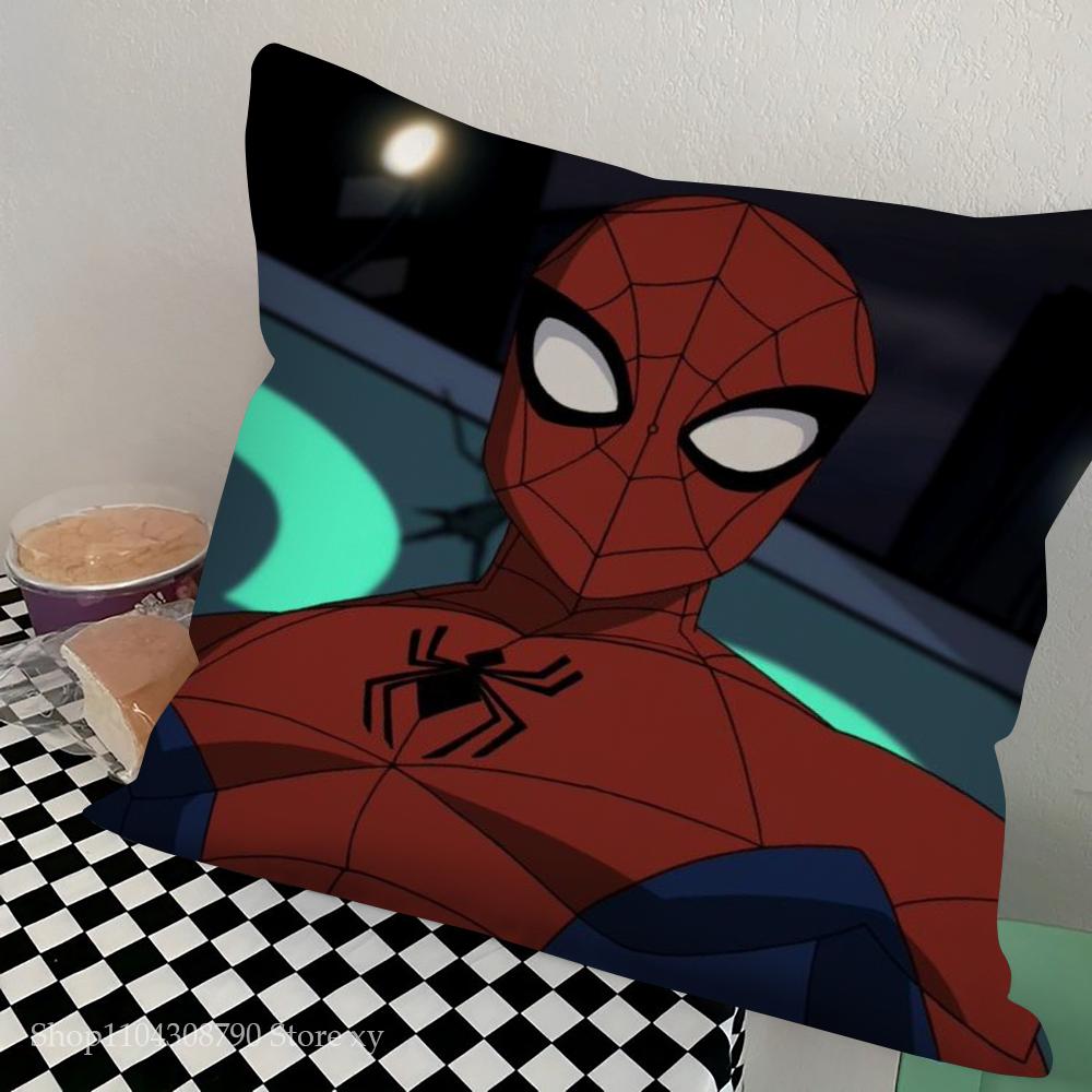 1pc Spidermans Pillow Case Square Bedroom Sofa Leisure Comfort Cushion Car Living Room Home Decoration