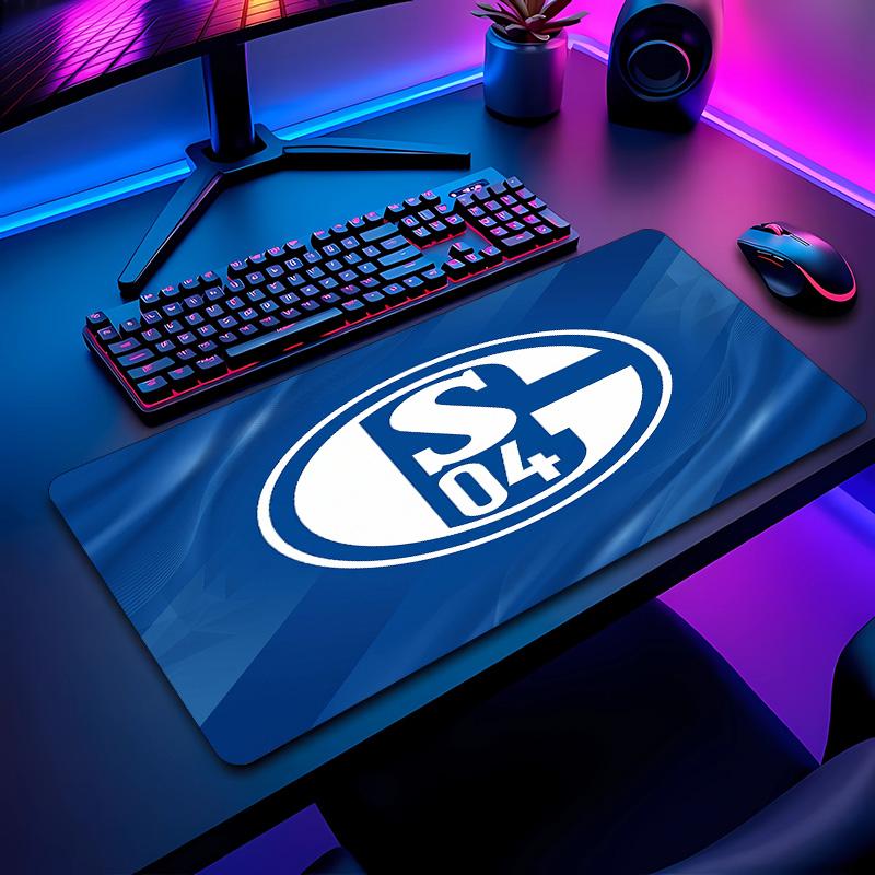 Tappetino per Mouse con Motivo Calcio Schalke 04 Non?Tappetino Mouse da Gioco Antiscivolo con Base in Gomma per Scrivania Ufficio Casa