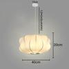 Modern Simple Led Lantern Pendant Light Restaurant Japanese Style Hanging Lights Teahouse Dining Room Fabric Droplights