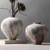Modern Minimalist Retro Wabi-Sabi Zen Pottery Vase - Large Ceramic Decor for Home or Hotel