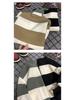 Men's Striped Crew Neck Sweater, 2024 Autumn/Winter Teen Casual, Loose Fit, Color Block, Lazy Style Knitted Cardigan.
