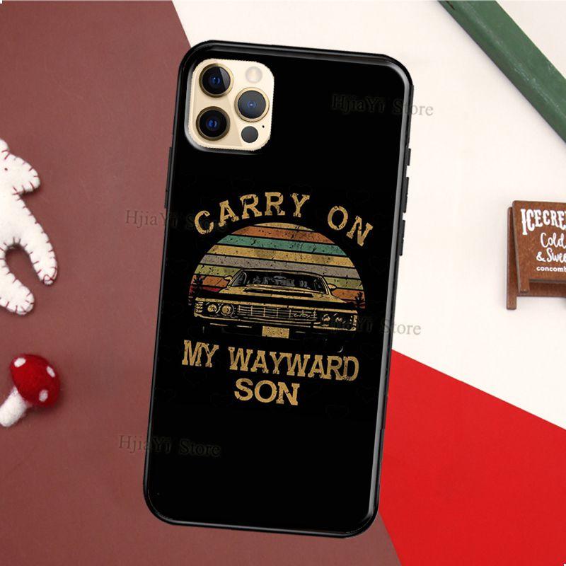 Supernatural CARRY ON MY WAYWARD SONS TPU Case For iPhone 11 14 Pro Max 12 13 mini X XS Max XR 5S SE 2020 6S 7 8 Plus Back Cover