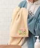 Monchhichi Collaboration Face 80 x 34 Hand ZNSJB2314 Towel, cm, Rectangular, Towel, Microfiber, Absorbent, Orange,