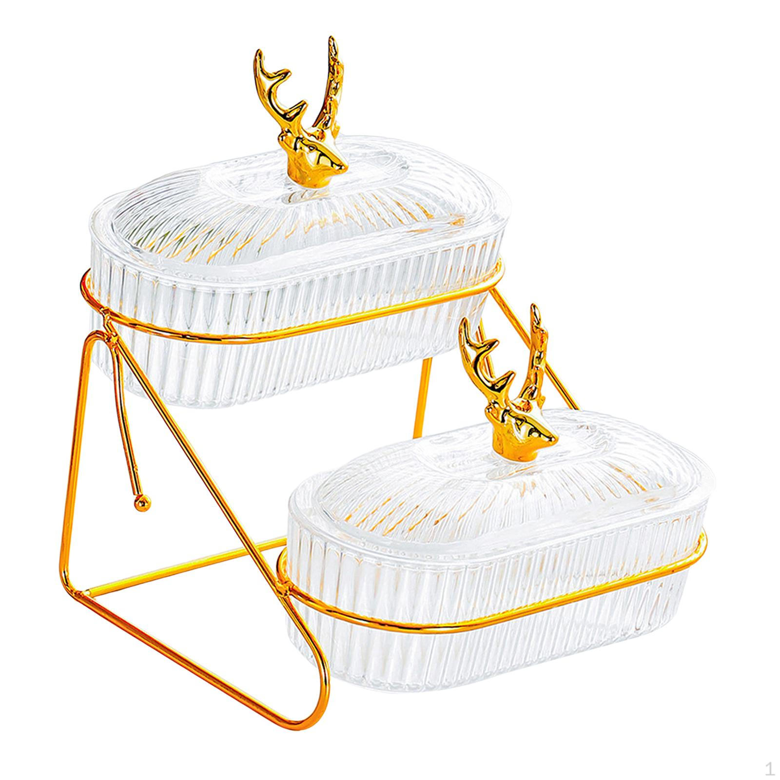 Подставка для подачи закусок с многофункциональной функцией для закусок 2 layer чистый