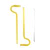 2Pcs Glass Drinking Straws with Anti-Wrinkle Glass Straws Cleaning Brush Reusable Curved Design Protects Lips Eco-Friendly