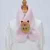 Cute Cartoon Panda Plush Scarf for Kids - Windproof & Thickened Winter Neck Warmer