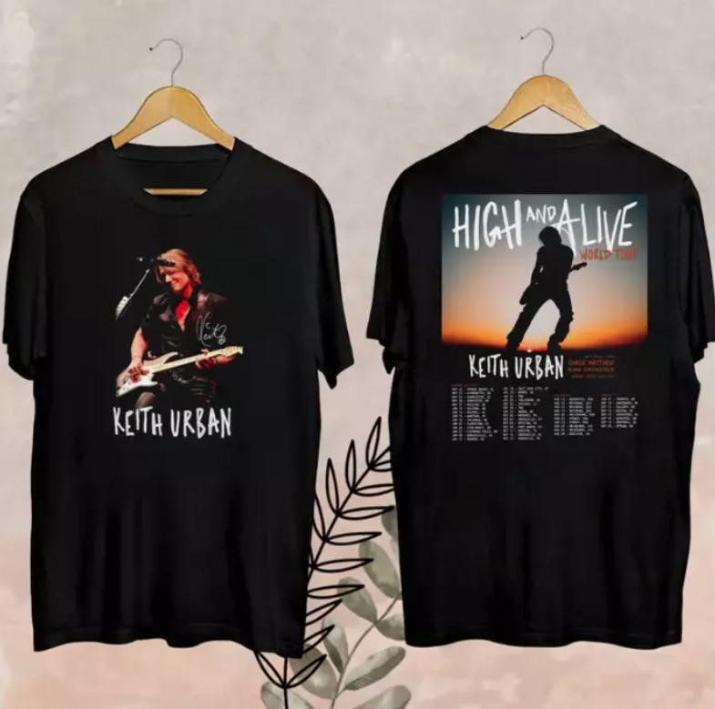 2026 Keith Urban High And Alive Tour T-Shirt Keith Urban Country Music T-Shirt XXXXL