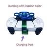 CHOWONE Mini Steering Wheel for PS5 Racing Game Controller Remote Control Accessory for PS5 Car Racing Simulator Steering Wheel Attachment (Bluish
