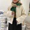 Collection of Warm and Cute Contrasting Color Rainbow Knitted Scarves for Autumn and Winter