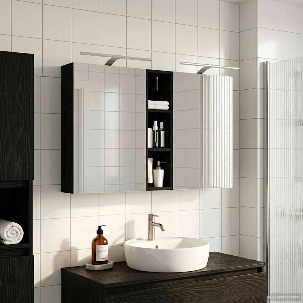 Bathroom Cabinet Set 3 pcs 120 x 14.5 x 70 cm Particleboard