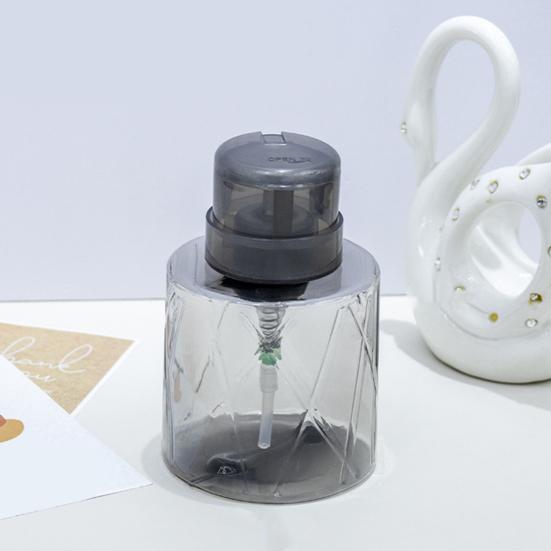 1/2Pcs Lockable Empty Pump Dispenser Nail Manicure Makeup Remover Lightweight Refillable Pressure Container Tool