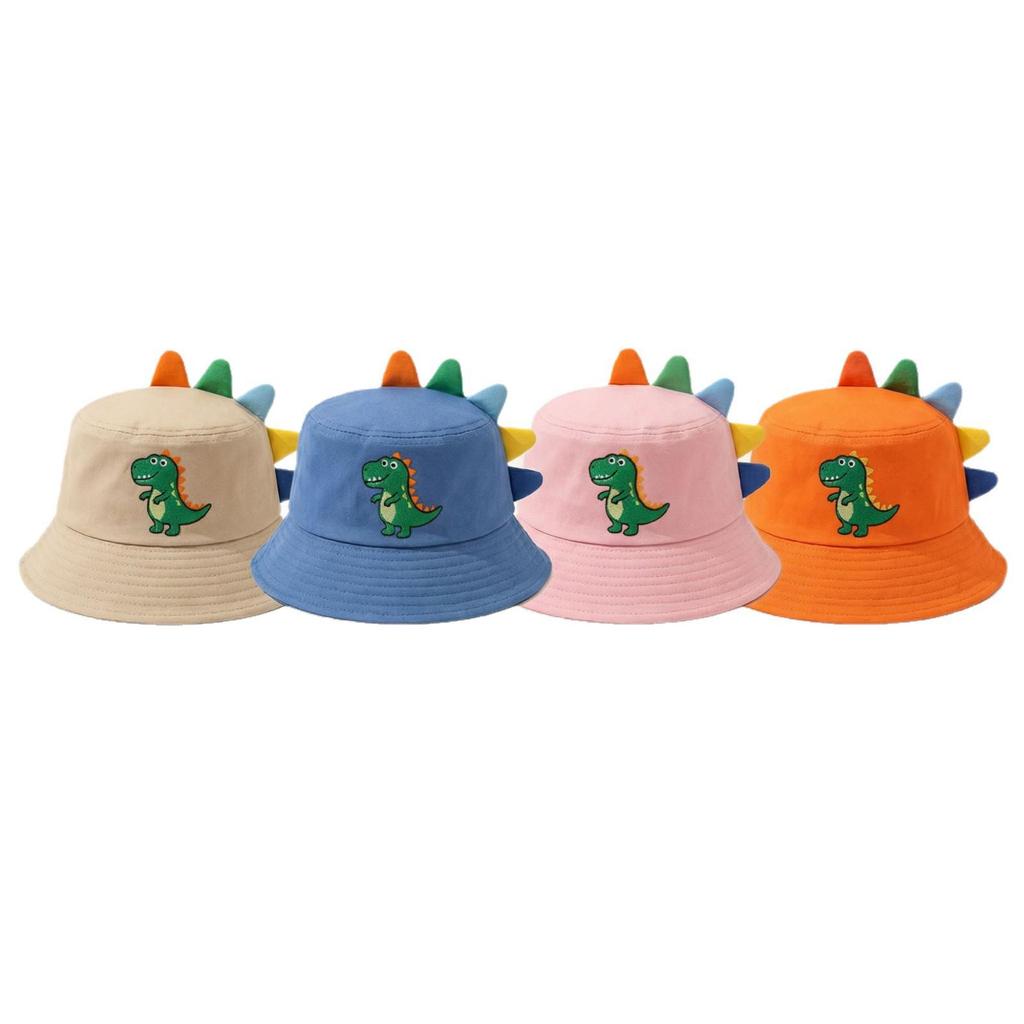 Spring/Summer Infant Bucket Sun Hat - Cute Dinosaur Design for Boys & Girls