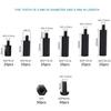 Walfront 250PCS Nylon M3 Hex Male Standoff Spacer Screw Nut Assortment Kit (M3 Male Standoff A) Black