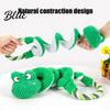 Active Play Dog Accessories Squeaky Toy with Pull Rope Plush Tug of War Toy Fun Toys for Dogs Spiral Animal Interactive Small Medium Large