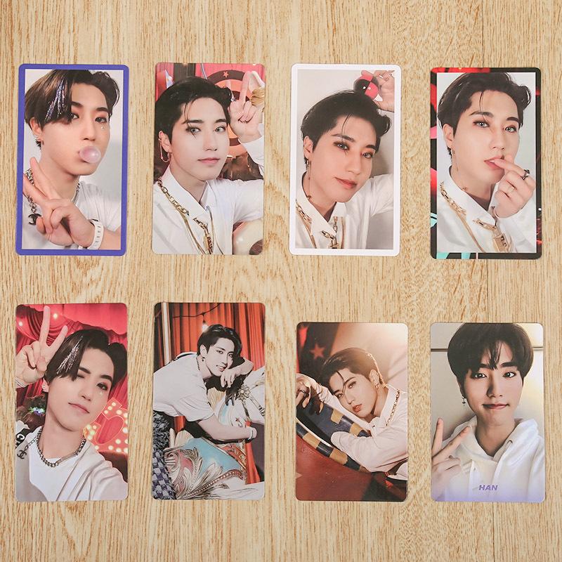 K-Pop 8Pcs Lomo Card Skzoo Circus Circus Felix Hyunjin Celebrity Surrounding Same Collection Card For Kids Adults Children's Birthday Gift Holiday