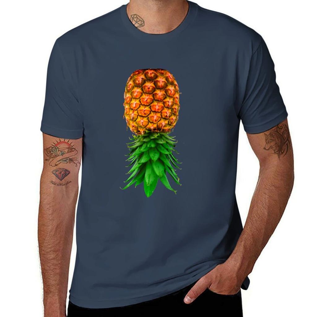 Upside Down Pineapple Tshirt Big And Tall Solid Color Tshirt