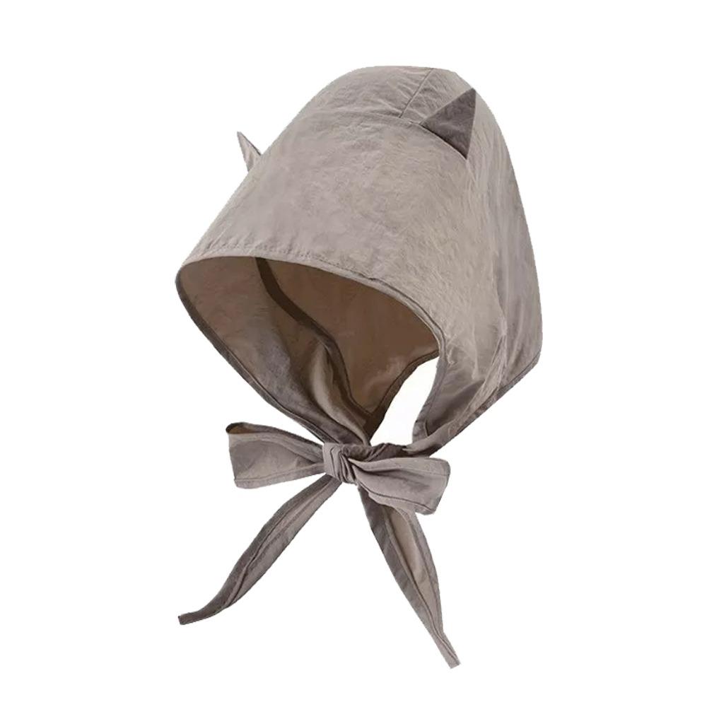 

Полиэстеровые платки-банданы, шапки, кепки для защиты от солнца с маленьким дьяволом, модные шапки-пуловеры на завязках, для девочек серый